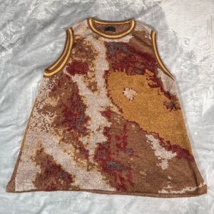 RTA Tank Top Sweater Vest Mens XL Oversized Tall Fit Mohair Acrylic Blend